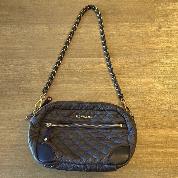 MZ WALLACE Small Crosby Quilted crossbody with gold accents - Picture 4 of 14